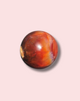 Gorgeous Carnelian Sphere With Druzy Cave