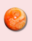 Amazing Quartz-Filled Carnelian Sphere