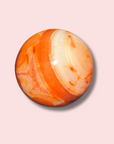 Amazing Quartz-Filled Carnelian Sphere