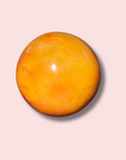 Caramel Carnelian x Orca Agate Sphere With Druzy Cave
