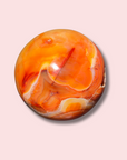 Stunning Carnelian Sphere With Nice Cave