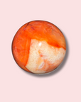 Pretty Carnelian Sphere With Baby Pink Patch