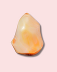Pretty Pastel Banded Carnelian Flame