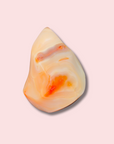 Pretty Pastel Banded Carnelian Flame