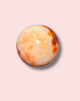 Cute Quartz-Filled Carnelian Sphere
