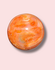 Gorgeous Pinkish Orange Carnelian Sphere