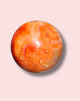 Gorgeous Pinkish Orange Carnelian Sphere