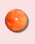Beautiful Coral Colored Carnelian Sphere