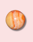 Cute Carnelian Sphere With Quartz