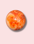 Cute Carnelian Sphere With Quartz
