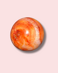 Cute Carnelian Sphere With Quartz