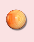 Cute Carnelian Sphere With Quartz