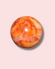 Cute Carnelian Sphere With Quartz
