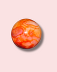 Pretty Carnelian Sphere With Pink Undertone