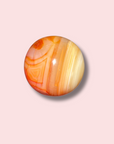 Pretty Carnelian Sphere With Pink Undertone