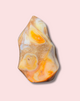 Funky Carnelian Flame With Cool Colors
