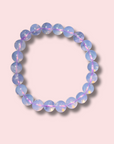 Dreamy Lavender Moon Quartz Bracelet (9 mm) - Made in Mother Nature