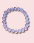 Dreamy Lavender Moon Quartz Bracelet (9 mm) - Made in Mother Nature