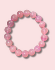 Stunning Lavender Star Rose Quartz Bracelet (11 mm) - Made in Mother Nature