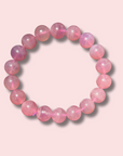 Stunning Lavender Star Rose Quartz Bracelet (11 mm) - Made in Mother Nature