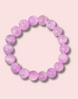 Rare Gem Grade Lavender Kunzite Bracelet (11 mm) - Made in Mother Nature