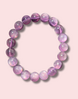 Gorgeous Deep Purple Gem Lepidolite Bracelet (10 mm) - Made in Mother Nature