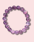 Gorgeous Deep Purple Gem Lepidolite Bracelet (10 mm) - Made in Mother Nature