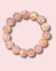 Beautiful Flower Agate Bracelet (14 mm) - Made in Mother Nature