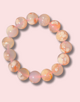 Beautiful Flower Agate Bracelet (14 mm) - Made in Mother Nature