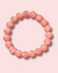 Rare Gem Grade Rhodochrosite Bracelet (11 mm) - Made in Mother Nature