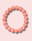 Rare Gem Grade Rhodochrosite Bracelet (11 mm) - Made in Mother Nature