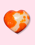 "Red Dalmatian" Carnelian Heart - Made in Mother Nature