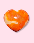 "Red Dalmatian" Carnelian Heart - Made in Mother Nature
