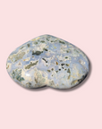 Blue Sea Jasper Heart With Druzy - Made in Mother Nature