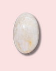 White Orby Sea Jasper Palm Stone - Made in Mother Nature