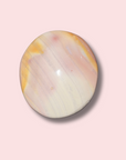 Stunning Pastel Striped Sea Jasper Palm Stone - Made in Mother Nature