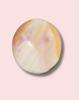 Stunning Pastel Striped Sea Jasper Palm Stone - Made in Mother Nature