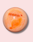 Stunning Peachy Quartz Filled Carnelian Sphere - Made in Mother Nature