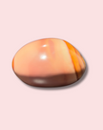 Pastel Pink Polychrome Jasper Palm Stone