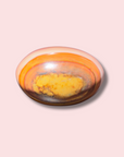 Pastel Pink Polychrome Jasper Palm Stone