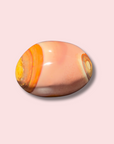 Pastel Pink Polychrome Jasper Palm Stone