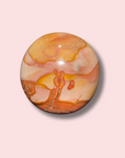 Beautiful Pinkish Polychrome Jasper Palm Stone - Made in Mother Nature