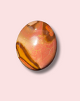 Raspberry Pink Polychrome Jasper Palm Stone - Made in Mother Nature