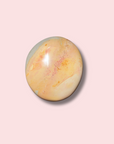 Pastel Yellow Polychrome Jasper Palm Stone - Made in Mother Nature
