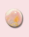 Pastel Pink Sea Jasper Palm Stone