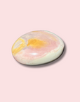 Pastel Pink Sea Jasper Palm Stone