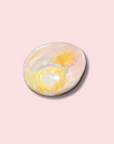 Pastel Pink Sea Jasper Palm Stone