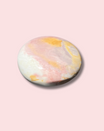 Pastel Pink Sea Jasper Palm Stone