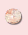Cute Pink Sea Jasper Palm Stone