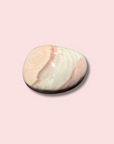 Cute Pink Sea Jasper Palm Stone